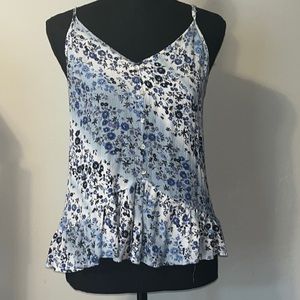 Blue Floral Tank